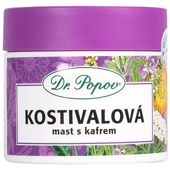 Dr. Popov Maść żywokostowa z kamforą do masażu zastałego aparatu ruchu 50 ml