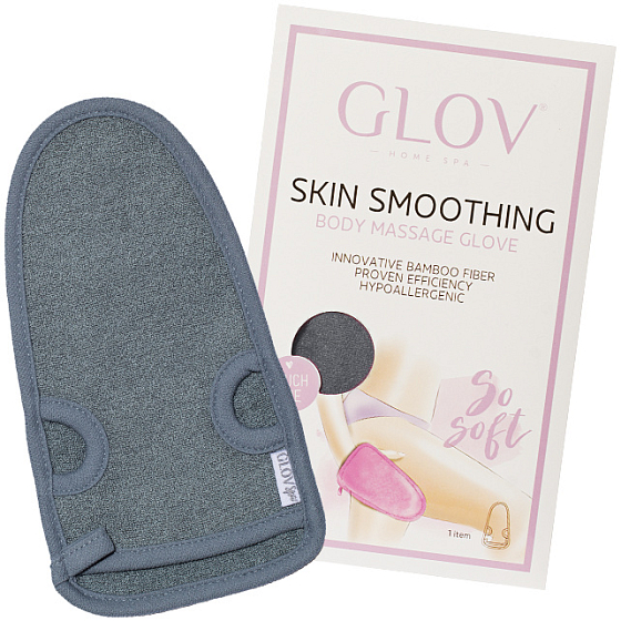 Glov Skin Smoothing Grey rukavice pro masáž problematických partií těla 1 kus