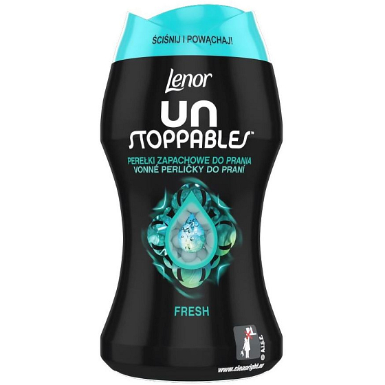 Lenor Unstoppables Fresh - Świeże pachnące perełki do prania dodają praniu intensywnego świeżego zapachu aż do następnego prania 140 g