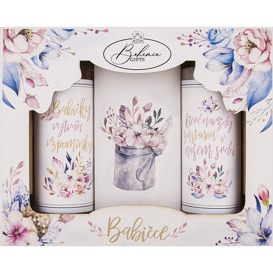 Bohemia Gifts Dla babci żel pod prysznic dla kobiet 100 ml + szampon do włosów 100 ml + mydło toaletowe 100 g, zestaw kosmetyków