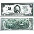 Talisman postrzebrzona dolarowa banknot 2 USD