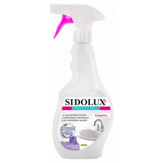 Sidolux Professional Mydło Marsylskie do łazienki oczyszczające z aktywną pianą w sprayu 500 ml
