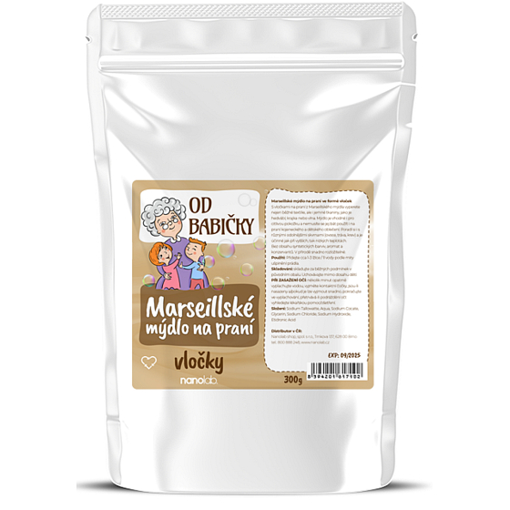 Nanolab Mydło Marsylskie płatki do prania od babci 300 g