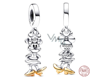 Zawieszka ze srebra próby 925 Disney 100. rocznica Minnie Mouse, do bransoletki