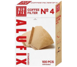 Alufix Filtry do kawy 4 rozmiary 100 sztuk