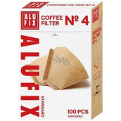 Alufix Filtry do kawy 4 rozmiary 100 sztuk