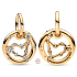 Charm Srebrny 925 Pozłacany znak zodiaku Koziorożec, wisiorek na bransoletkę