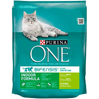Purina One Indoor granule dla kotów z indykiem i pełnoziarnistymi zbóżami, 800 g