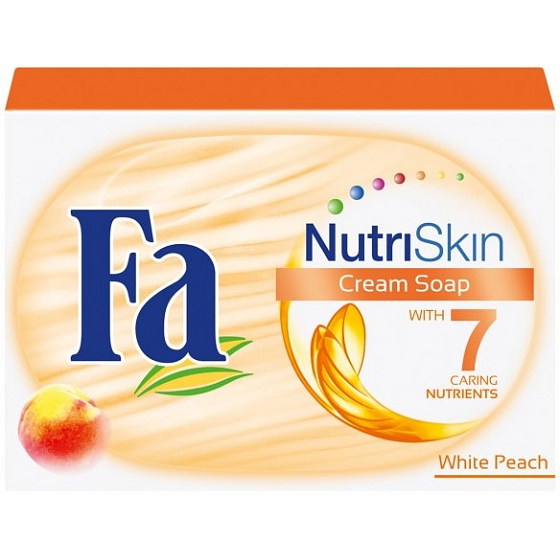 Fa NutriSkin Intensively Caring White Peach Bílá broskev toaletní mýdlo 100 g