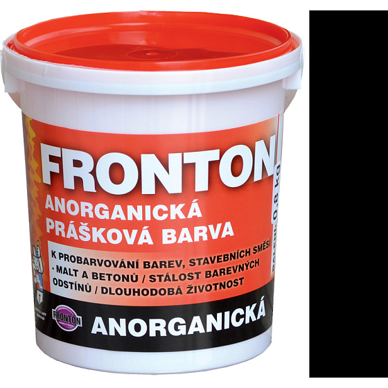 Fronton Anorganická prášková barva Černá pro venkovní a vnitřní použití 800 g