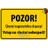 Nekupto Humorná cedulka Území naprostého chaosu! 15x10 cm 1 kus