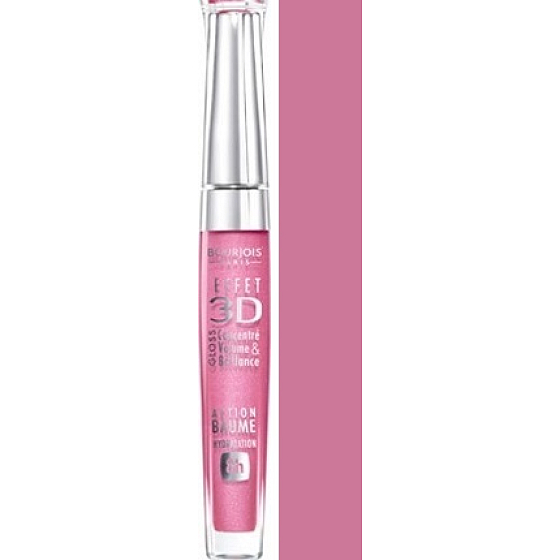 Bourjois 3D Effet Gloss lesk na rty 04 Rose Polemic 5,7 ml