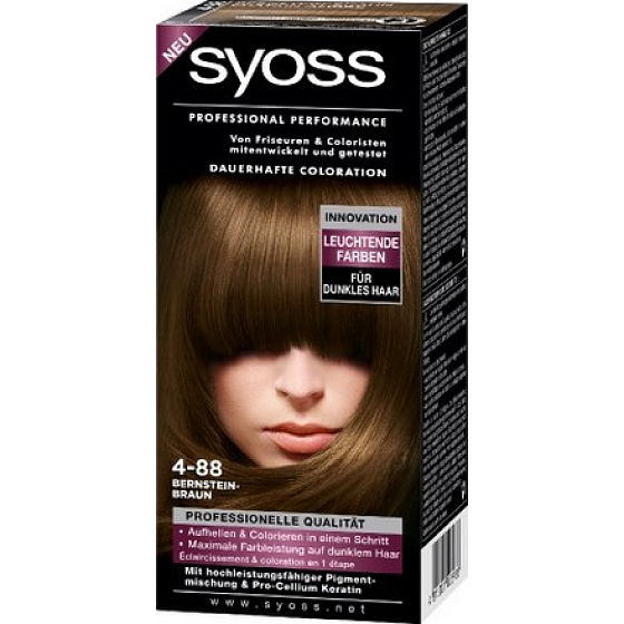 Syoss Professional barva na vlasy 4 - 88 jantarově hnědý