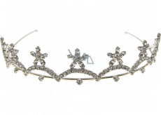Srebrna tiara na bal z kamieni 36 cm