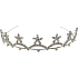 Srebrna tiara na bal z kamieni 36 cm