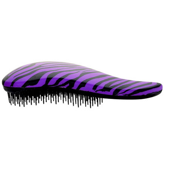 Dtangler Detangling Brush Kartáč pro snadné rozčesání vlasů 18,5 cm fialovo-černý
