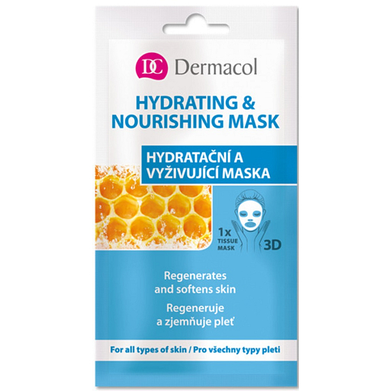 Dermacol Hydrating & Nourishing Mask tkaninowa 3D nawilżająca i odżywcza maska 15 ml