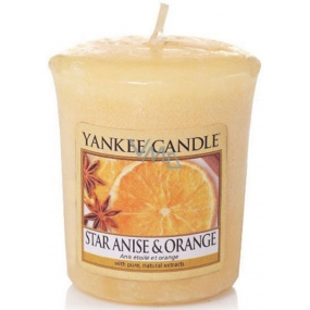 Yankee Candle Star Anise & Orange - Anýz a pomeranč vonná svíčka votivní 49 g