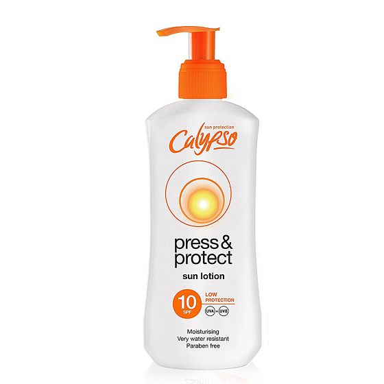 Calypso Press & Protect SPF10 mléko na opalování 200 ml