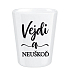 Bohemia Gifts Porcelánový pohárek Na zdraví - vejdi a neuškoď 0,5 cl
