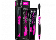 Xoc Charcoal Toothpaste pasta do zębów z aktywnym węglem 100 ml + szczoteczka do zębów 1 sztuka