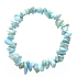 Bransoletka Larimar elastyczna cięta naturalny kamień 19 cm, kamień Atlantydy