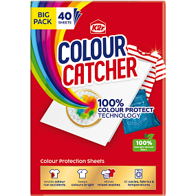 K2R Colour Catcher chusteczki do prania przeciwko zabarwieniu odzieży, 40 sztuk