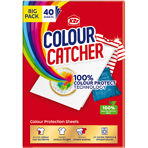 K2R Colour Catcher chusteczki do prania przeciwko zabarwieniu odzieży, 40 sztuk