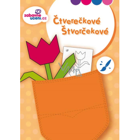 Ditipo Omalovánky do kapsy Kwadratowe Farma 32 stran A6 105 x 148 mm