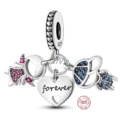 Zawieszka Srebrna 925 Rodzeństwo Córka Syn 3w1, charms do bransoletki rodzina