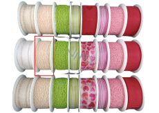 Niekupiona Wstążka materiałowa Biała pajęczyna 2,5 m x 25 mm