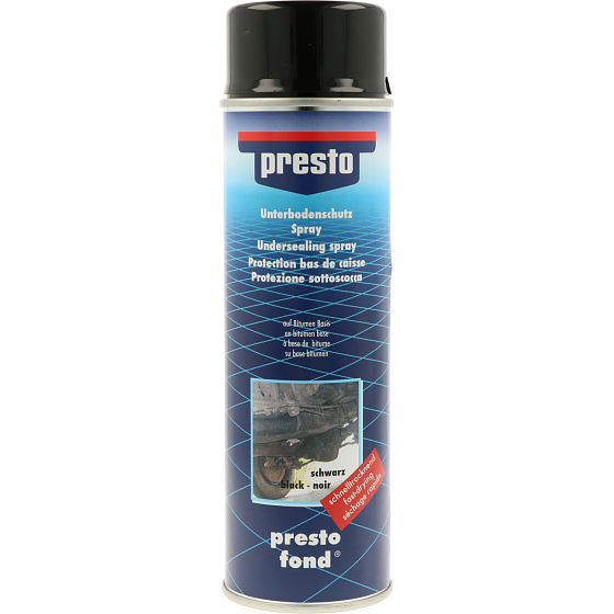 Motip 306017 Presto UBS Bitumen ochrona podwozia i karoserii, czarny, 500 ml