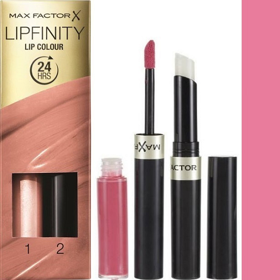 Max Factor Lipfinity Lip Colour rtěnka a lesk 022 Forever Lolita 2,3 ml a 1,9 g