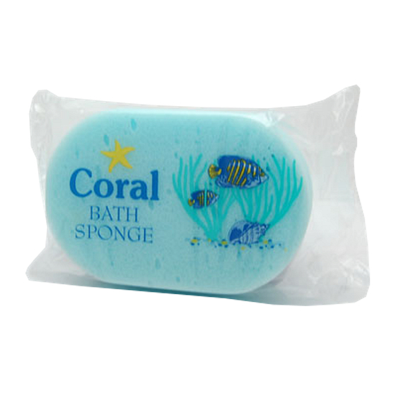 Coral Bath Sponge koupelová houba různé barvy 15 x 10 x 5 cm