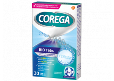 Corega Bio tabletki czyszczące do protez zębowych 30 sztuk