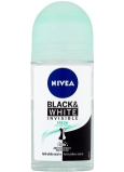 Nivea Invisible Black & White Fresh kulkowy antyperspirant dezodorant roll-on dla kobiet 50 ml