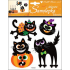 Samolepky Halloween kočky 23 x 18 cm