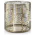 Yankee Candle Crosshatch Brass svícen mosazný na střední a velkou vonnou svíčku Classic 10 x 11 cm