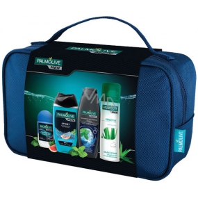 Palmolive Men Sport deodorant anti-perspirant roll-on 50 ml + Sport 3 v 1 sprchový gel 250 ml + Ivigorating šampon 350 ml + Sensitive pěna na holení 300 ml + etue, kosmetická sada Palmolive Men Sport deodorant anti-perspirant roll-on 50 ml + Sport 3 v 1 sprchový gel 250 ml + Ivigorating šampon 350 ml + Sensitive pěna na holení 300 ml + etue, kosmetická sada