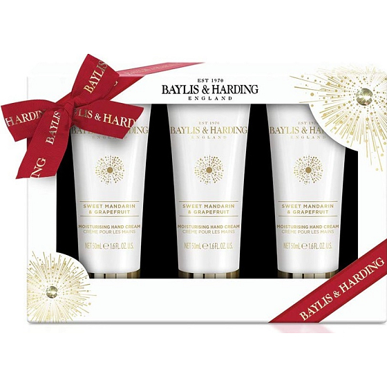 Baylis & Harding Sladká mandarinka a Grapefruit krém na ruce 3 x 50 ml, kosmetická sada