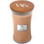 WoodWick Golden Milk - Zlaté mléko vonná svíčka s dřevěným knotem a víčkem sklo velká 609 g