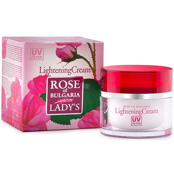Rose of Bulgaria rozjaśniający krem na plamy pigmentacyjne z wodą różaną 50 ml