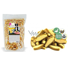 Fine Dog FoN Meat Snack kachní sendvič s vysokým obsahem masa, masová pochoutka pro psy 1 kg
