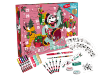 Disney Minnie Adventní kalendář s psacími potřebami 24 kusů