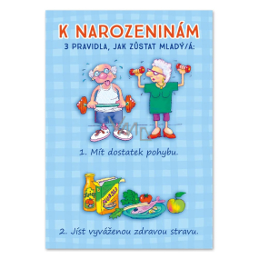 Ditipo Hrací přání k narozeninám 3 pravidla Pavel Callta - Věk je pouze číslo 224 x 157 mm