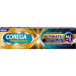 Corega Power Max Ultimate All in One krem do utrzymywania protez zębowych, 40 g