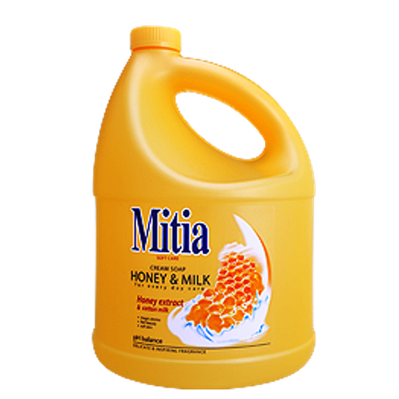 Mitia Honey & Milk tekuté mýdlo 5 l