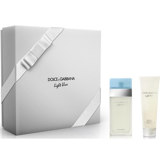Dolce & Gabbana Light Blue toaletní voda pro ženy 25 ml + tělový krém 50 ml, dárková sada