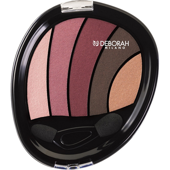 Deborah Milano Perfect Smokey Eye Palette paletka 5ti očních stínů 02 Rose 5 g
