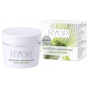 Ryor Oleje naturalne odżywczy krem do suchej i wrażliwej cery 50 ml
